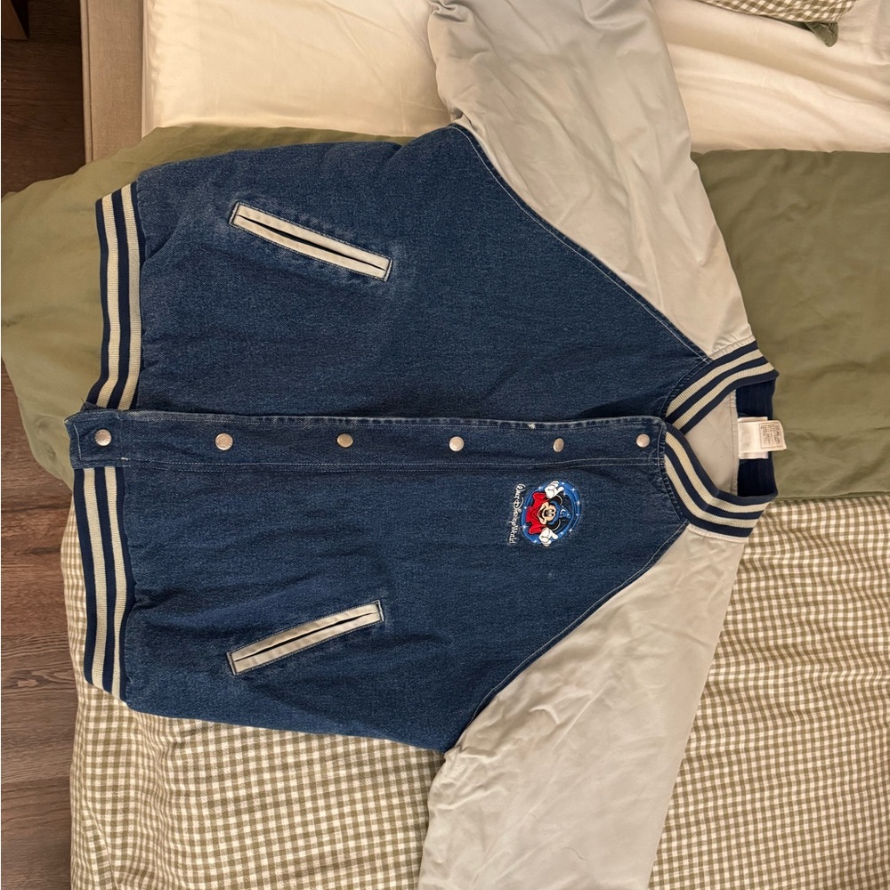 Disney Blue and Gray Jean Jacket
